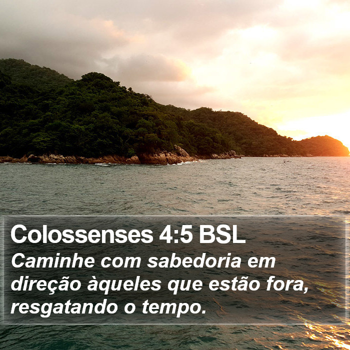 Colossenses 4:5 BSL Bible Study