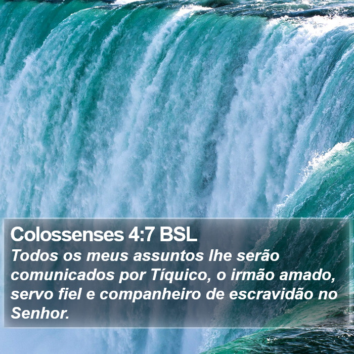 Colossenses 4:7 BSL Bible Study
