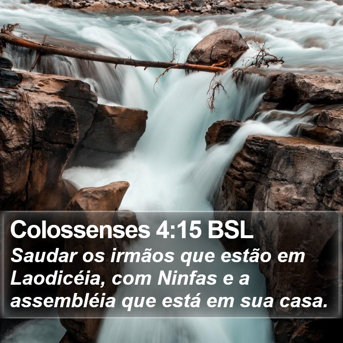 Colossenses 4:15 BSL Bible Study