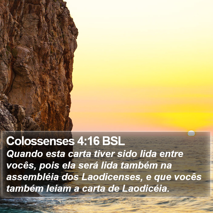 Colossenses 4:16 BSL Bible Study
