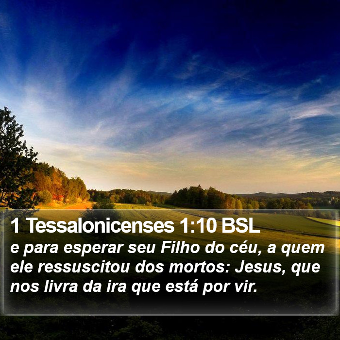 1 Tessalonicenses 1:10 BSL Bible Study