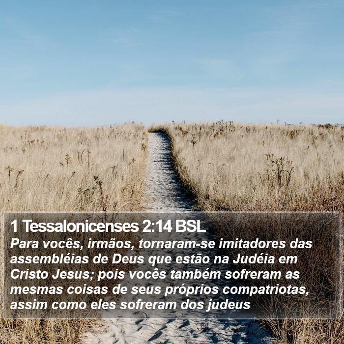 1 Tessalonicenses 2:14 BSL Bible Study