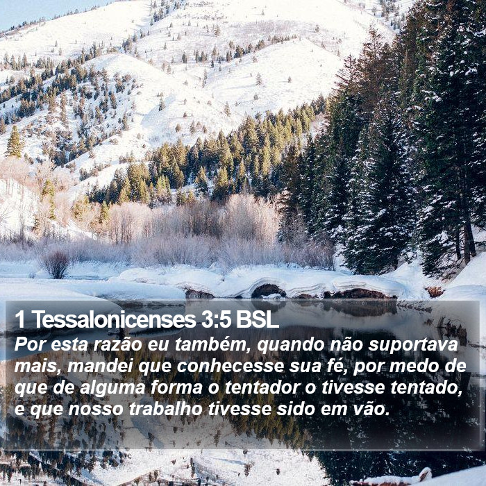 1 Tessalonicenses 3:5 BSL Bible Study
