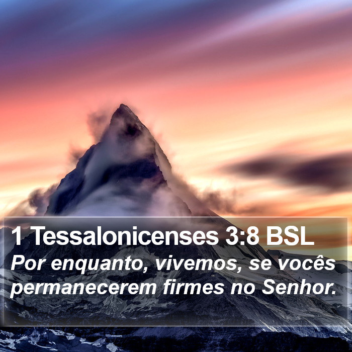 1 Tessalonicenses 3:8 BSL Bible Study