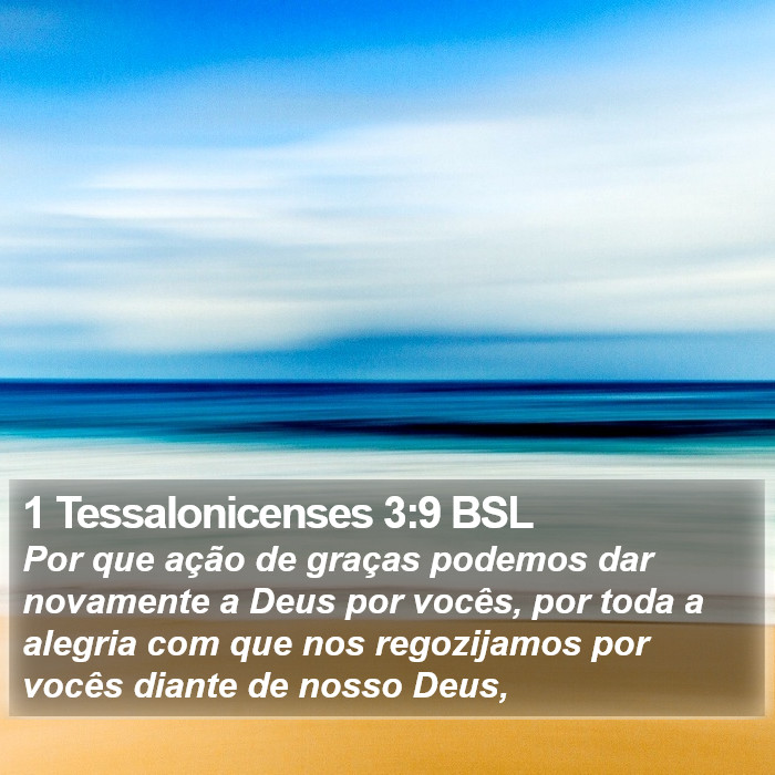 1 Tessalonicenses 3:9 BSL Bible Study