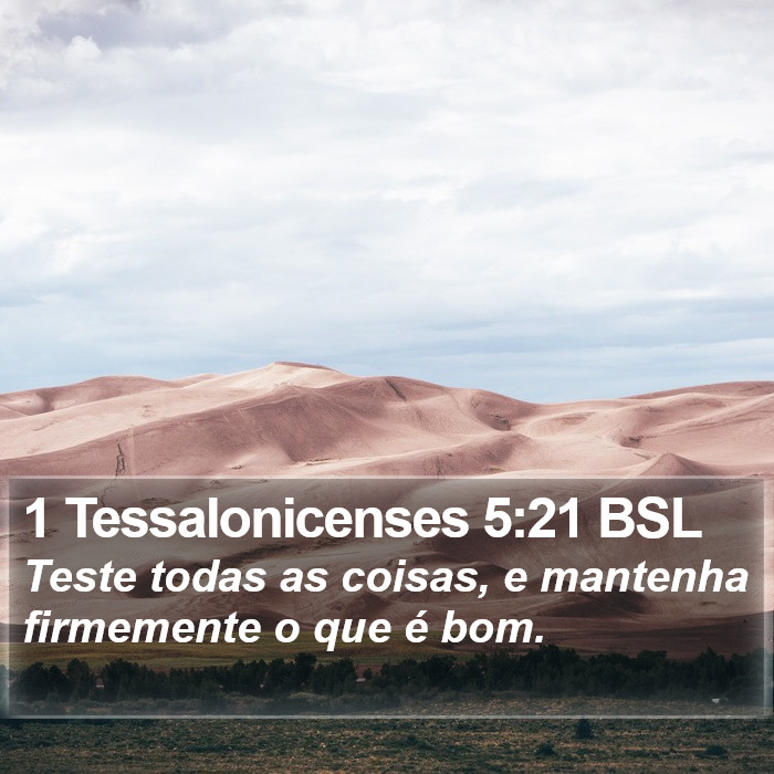 1 Tessalonicenses 5:21 BSL Bible Study