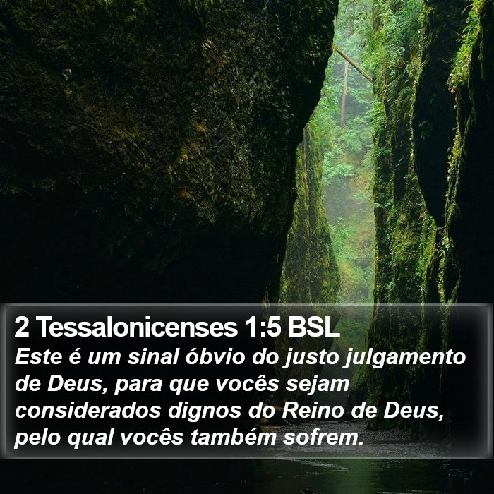 2 Tessalonicenses 1:5 BSL Bible Study