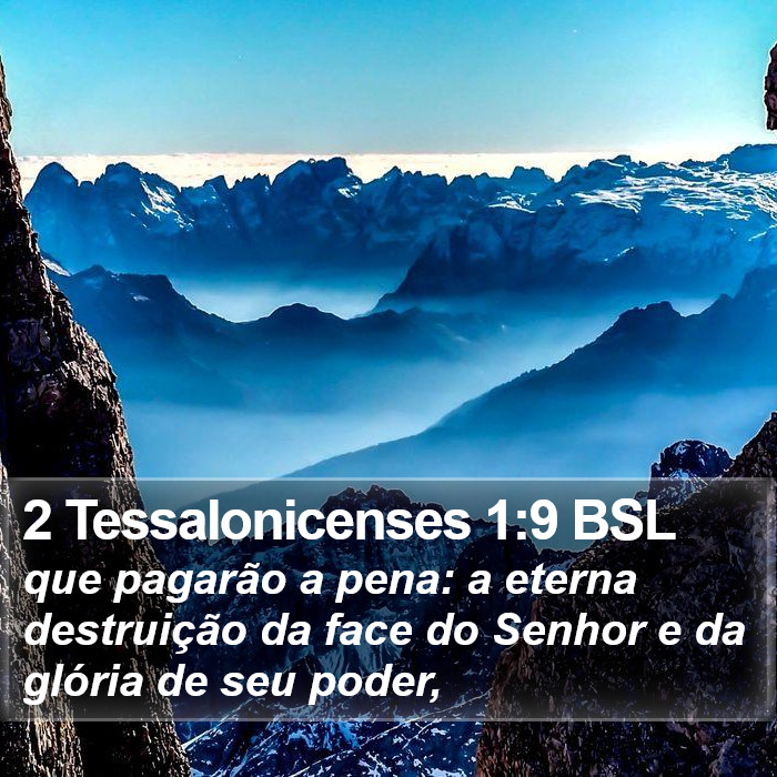 2 Tessalonicenses 1:9 BSL Bible Study