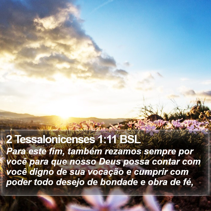 2 Tessalonicenses 1:11 BSL Bible Study