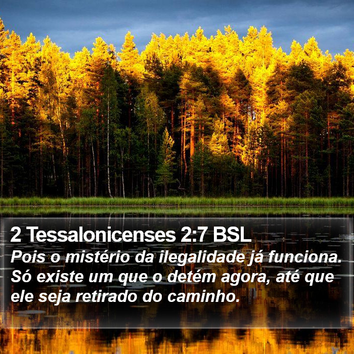2 Tessalonicenses 2:7 BSL Bible Study