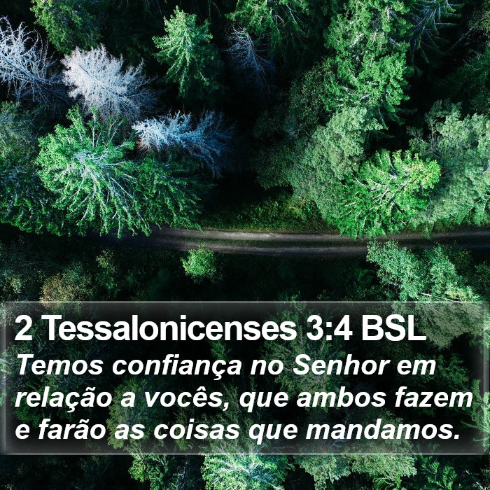 2 Tessalonicenses 3:4 BSL Bible Study