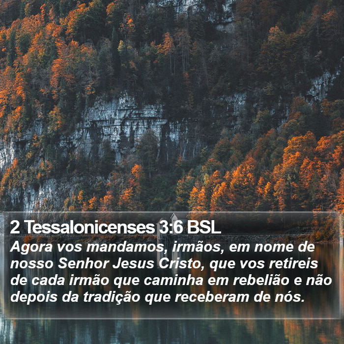 2 Tessalonicenses 3:6 BSL Bible Study
