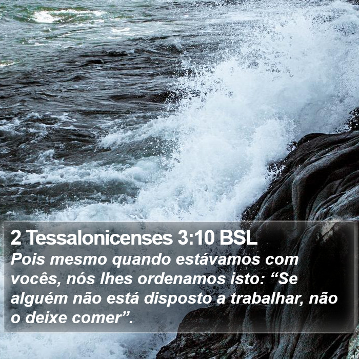 2 Tessalonicenses 3:10 BSL Bible Study