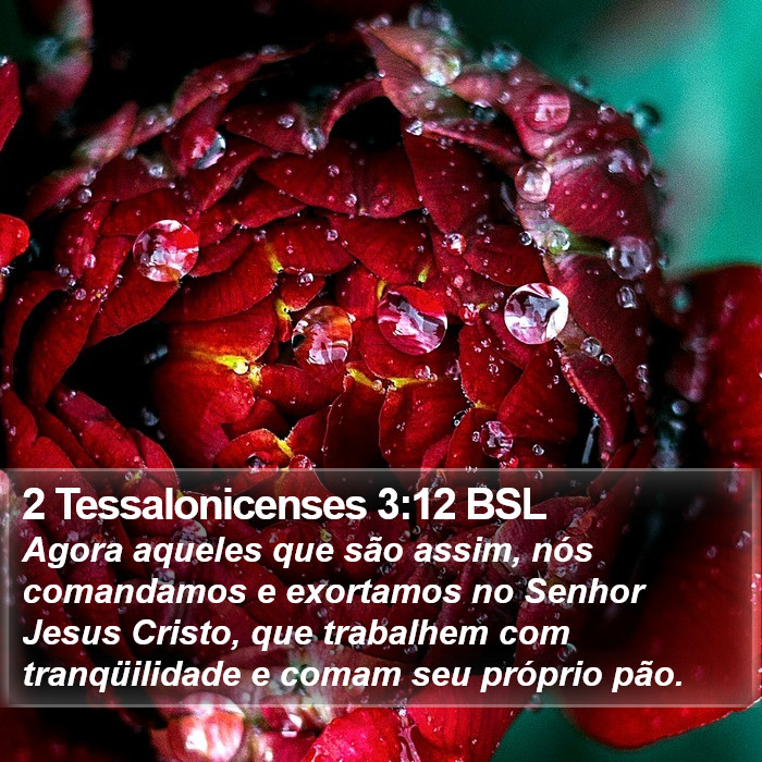 2 Tessalonicenses 3:12 BSL Bible Study