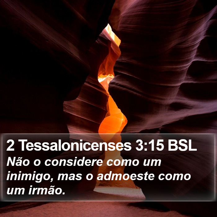 2 Tessalonicenses 3:15 BSL Bible Study