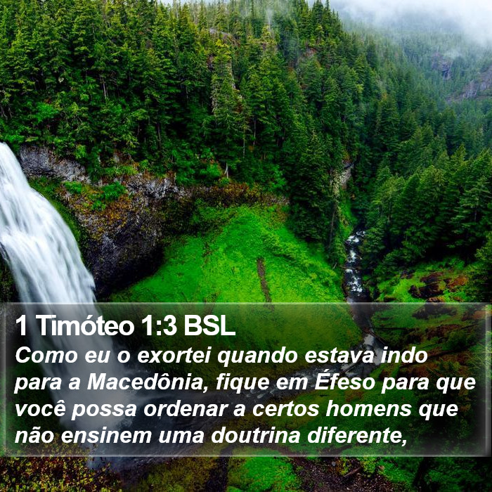 1 Timóteo 1:3 BSL Bible Study