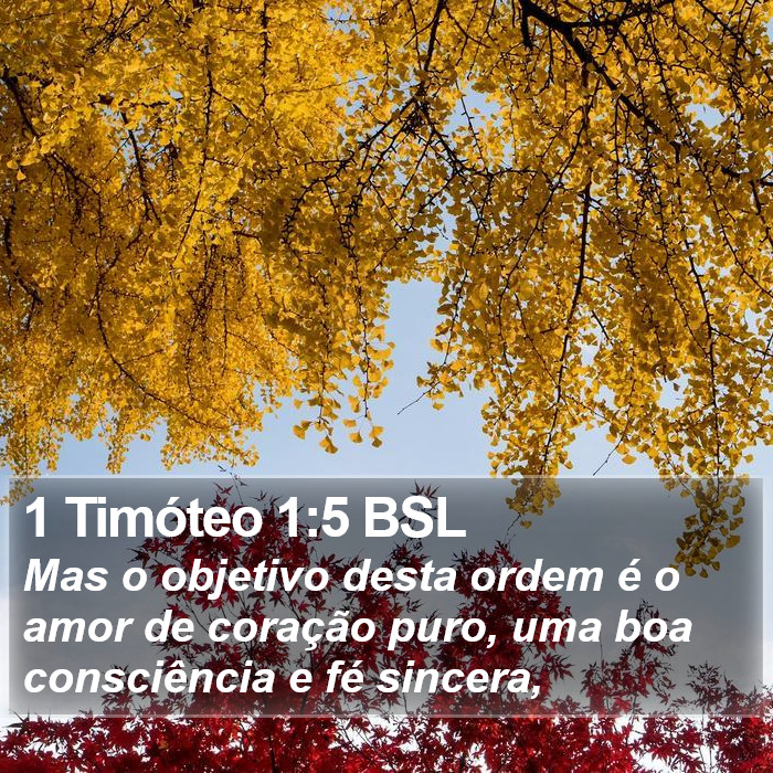 1 Timóteo 1:5 BSL Bible Study