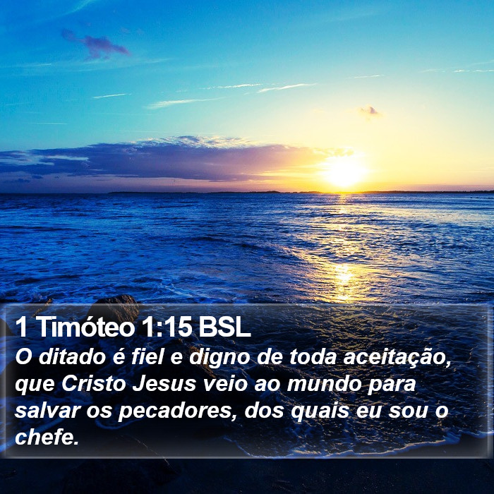 1 Timóteo 1:15 BSL Bible Study