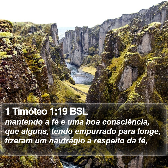 1 Timóteo 1:19 BSL Bible Study