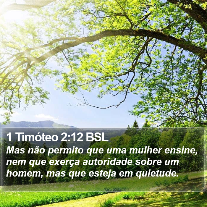 1 Timóteo 2:12 BSL Bible Study