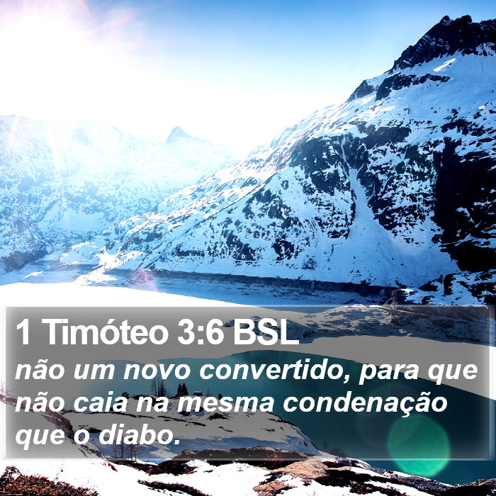 1 Timóteo 3:6 BSL Bible Study