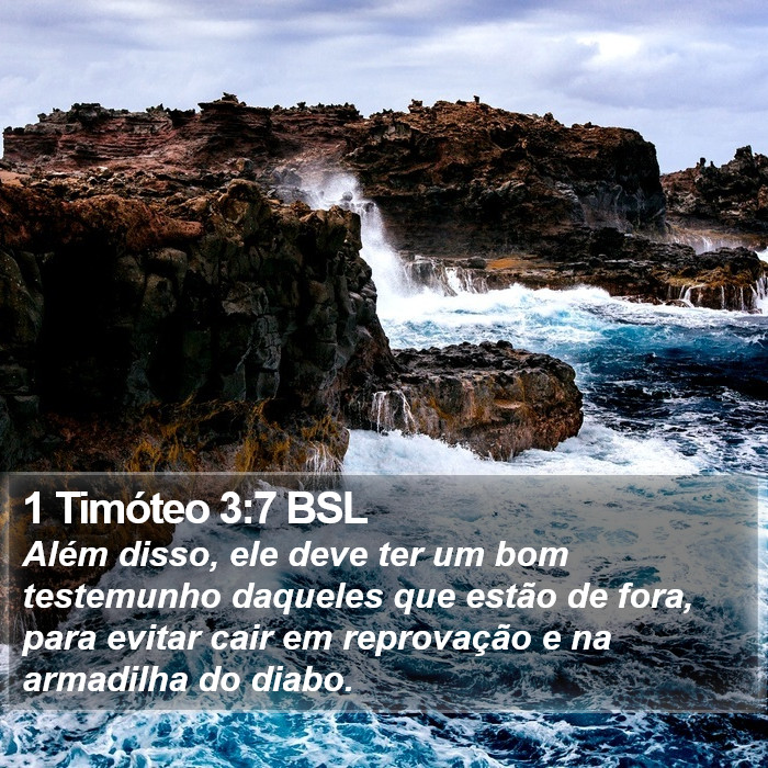 1 Timóteo 3:7 BSL Bible Study