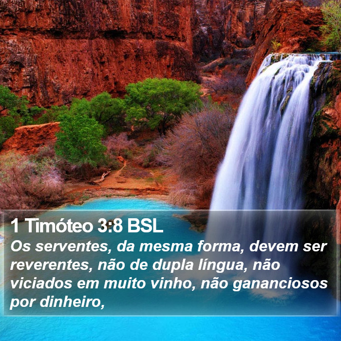 1 Timóteo 3:8 BSL Bible Study