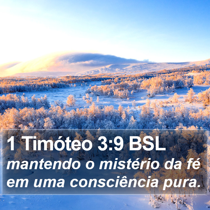 1 Timóteo 3:9 BSL Bible Study