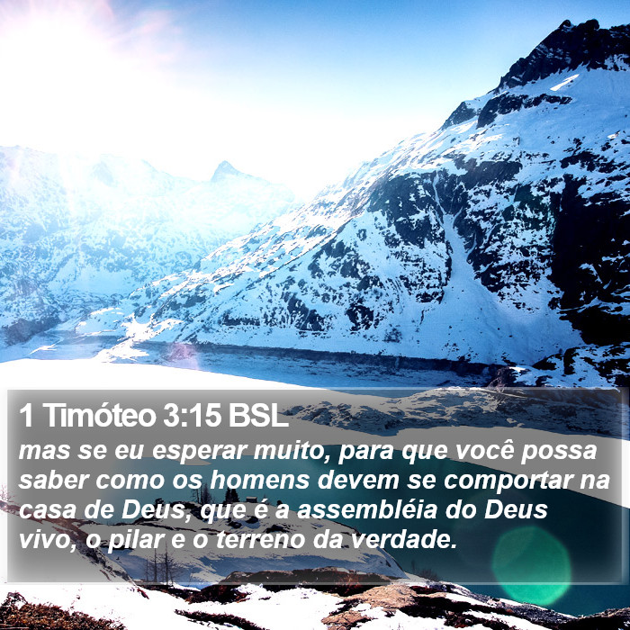1 Timóteo 3:15 BSL Bible Study