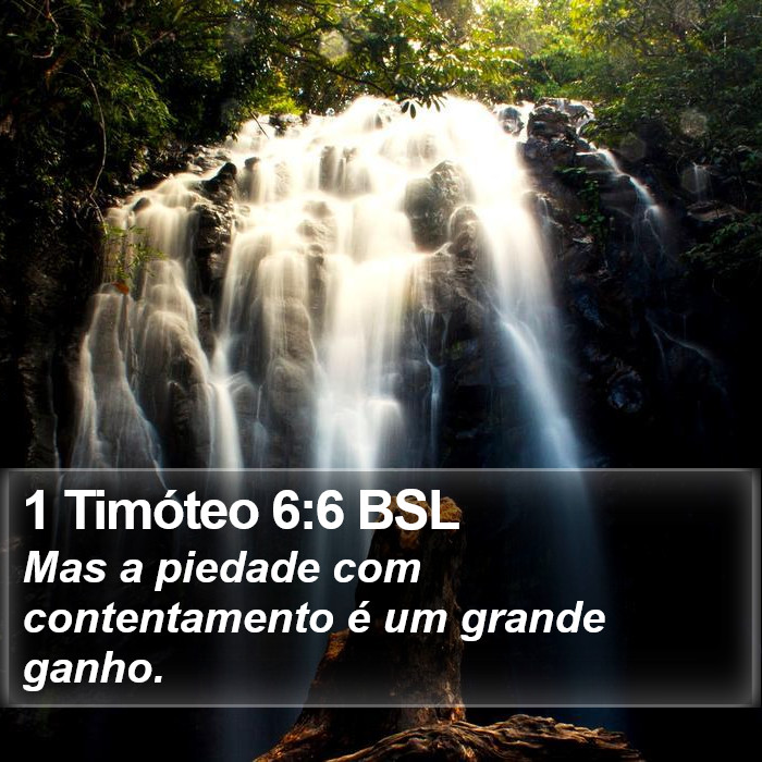 1 Timóteo 6:6 BSL Bible Study