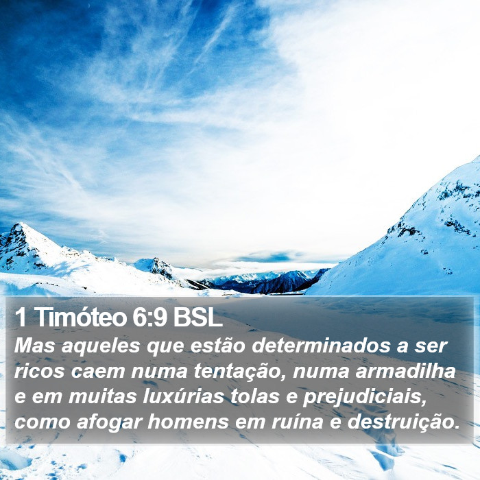 1 Timóteo 6:9 BSL Bible Study