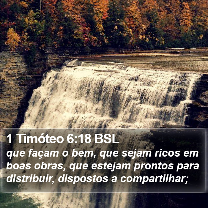 1 Timóteo 6:18 BSL Bible Study