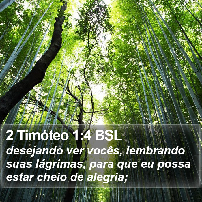 2 Timóteo 1:4 BSL Bible Study