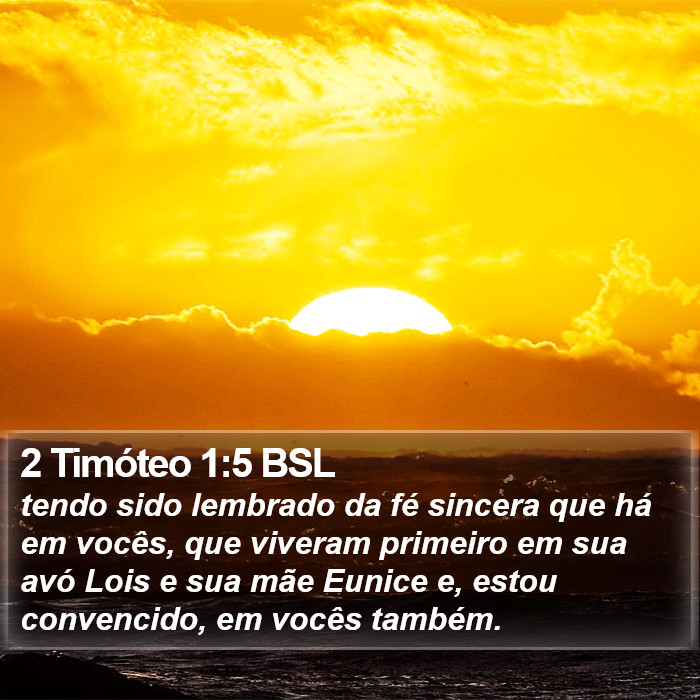 2 Timóteo 1:5 BSL Bible Study