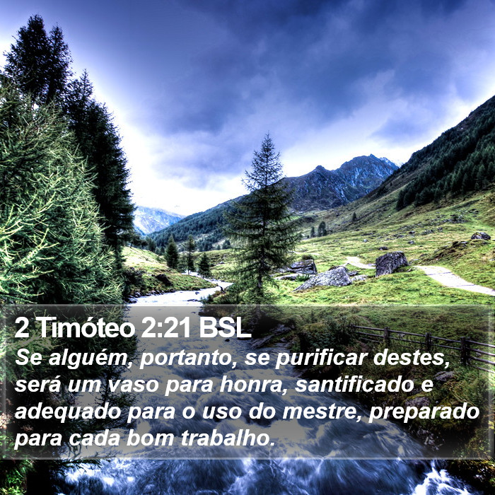 2 Timóteo 2:21 BSL Bible Study