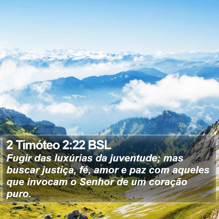 2 Timóteo 2:22 BSL Bible Study
