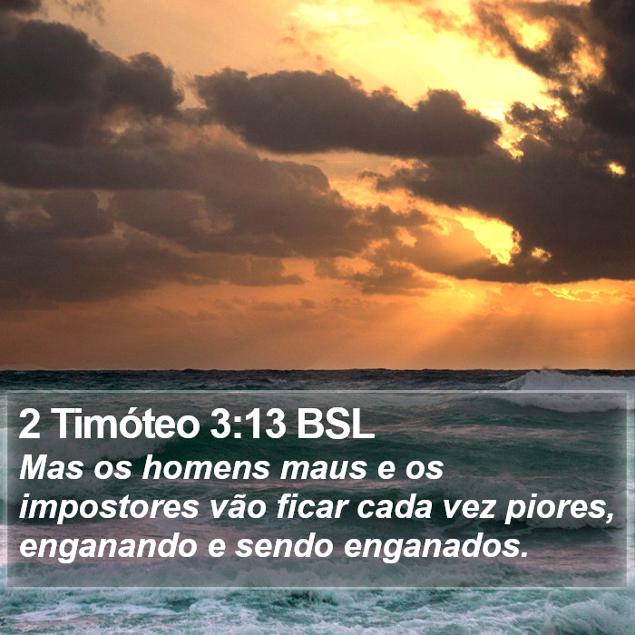 2 Timóteo 3:13 BSL Bible Study