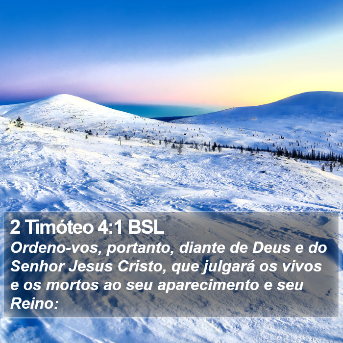 2 Timóteo 4:1 BSL Bible Study