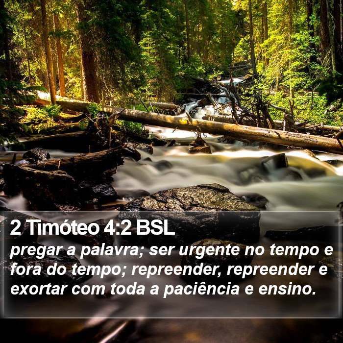 2 Timóteo 4:2 BSL Bible Study