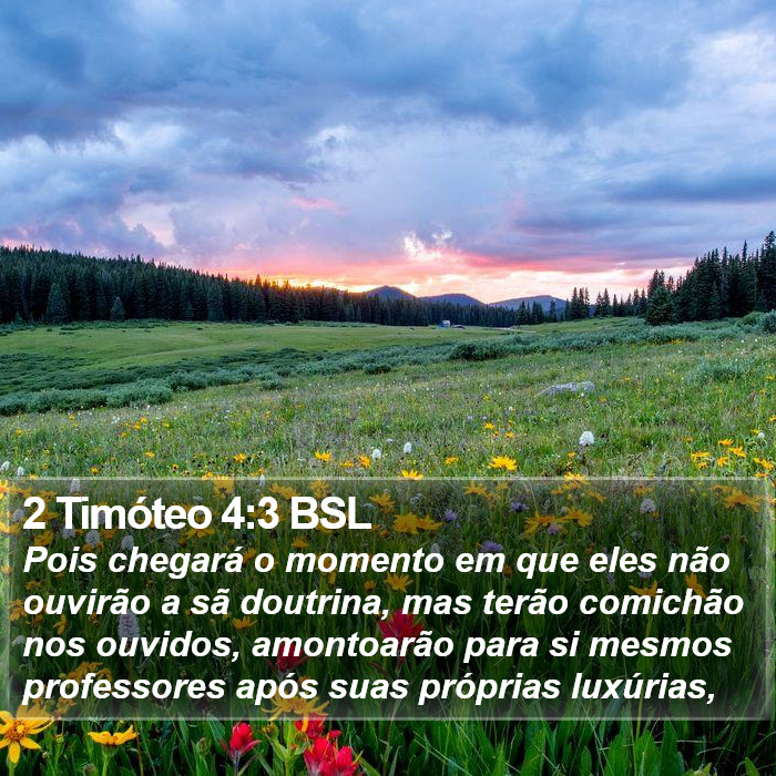 2 Timóteo 4:3 BSL Bible Study
