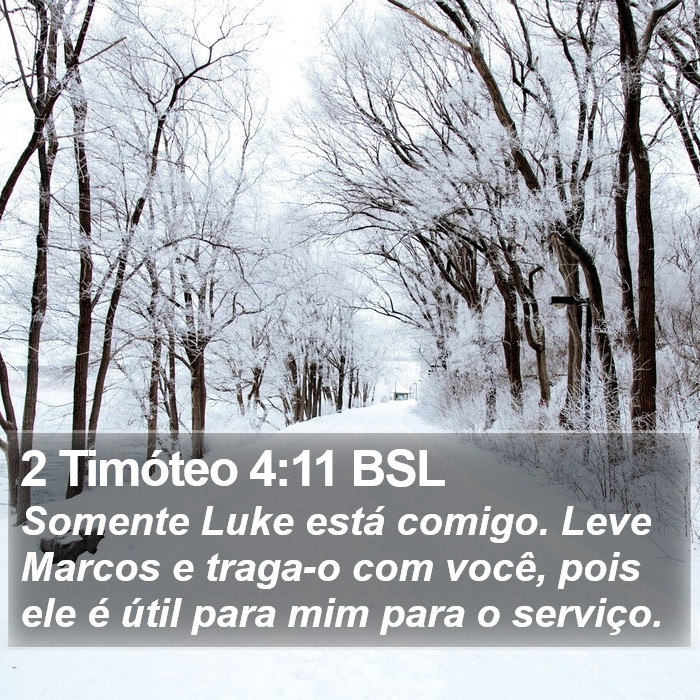 2 Timóteo 4:11 BSL Bible Study