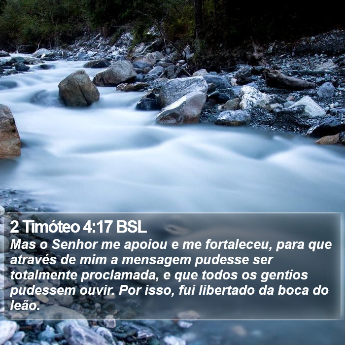 2 Timóteo 4:17 BSL Bible Study