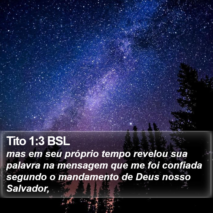 Tito 1:3 BSL Bible Study