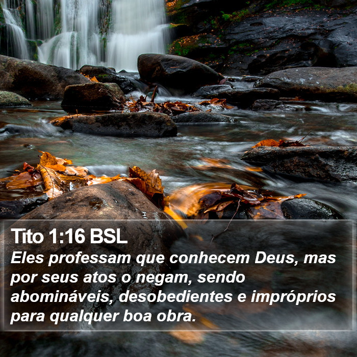 Tito 1:16 BSL Bible Study