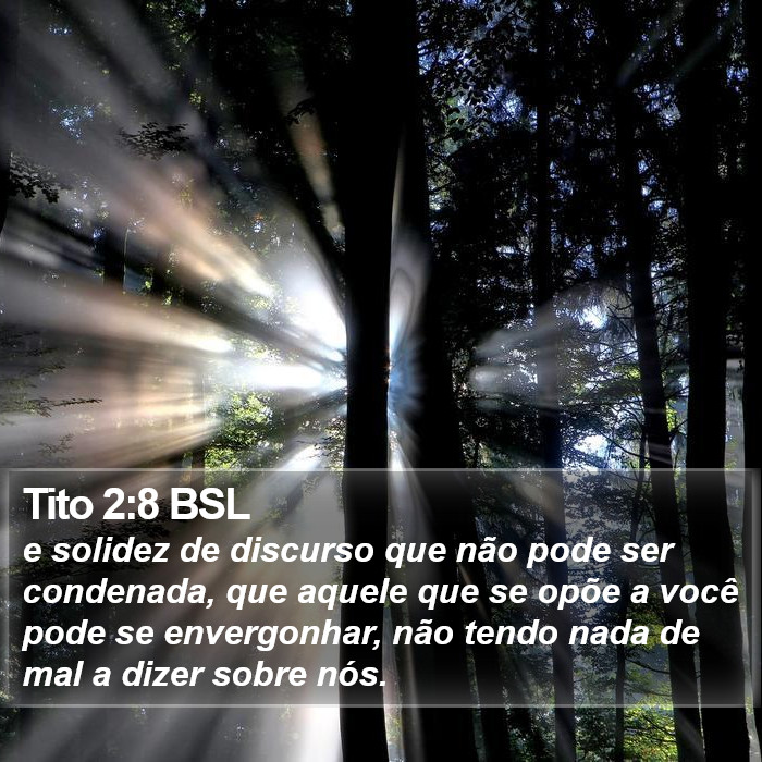 Tito 2:8 BSL Bible Study