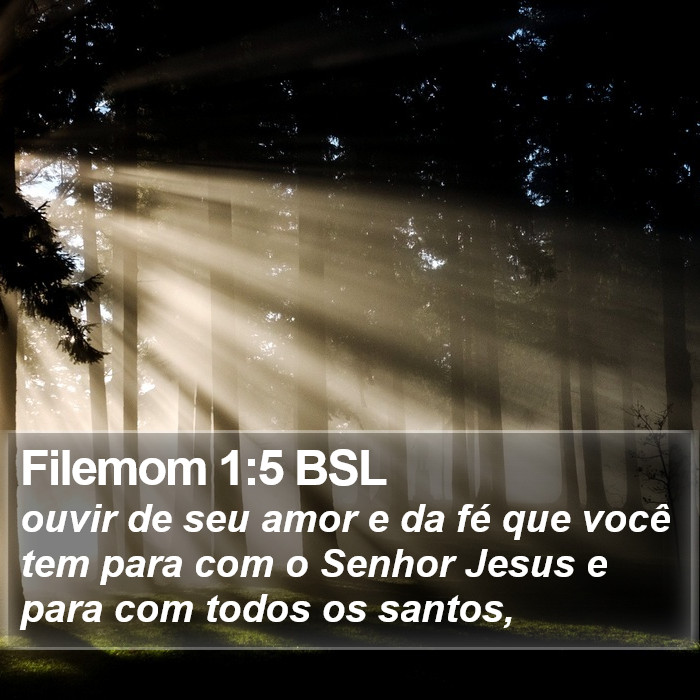 Filemom 1:5 BSL Bible Study