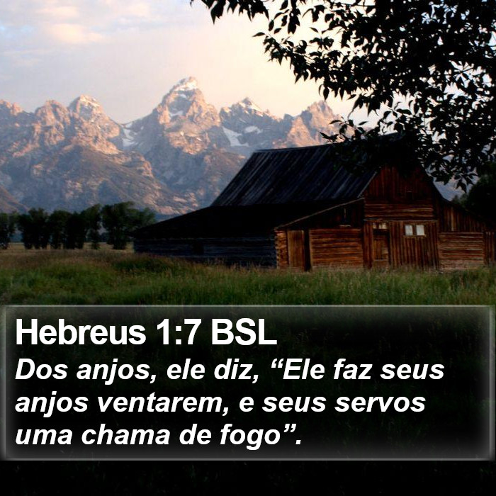 Hebreus 1:7 BSL Bible Study