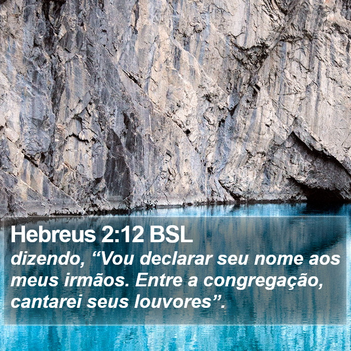 Hebreus 2:12 BSL Bible Study