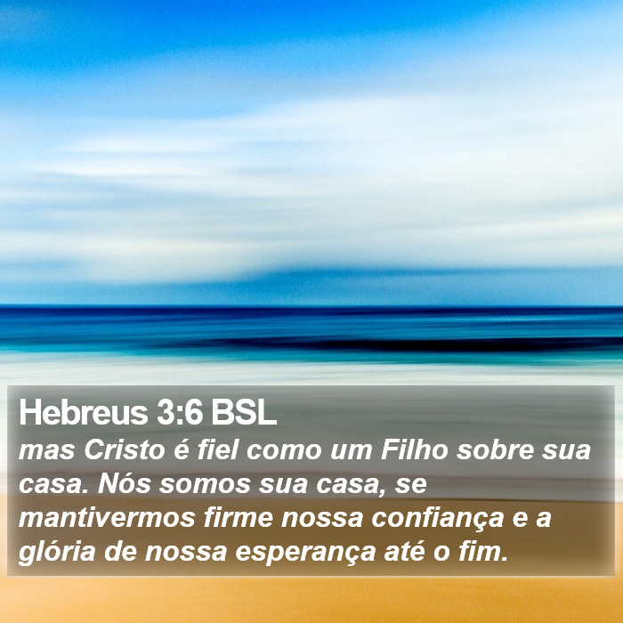 Hebreus 3:6 BSL Bible Study