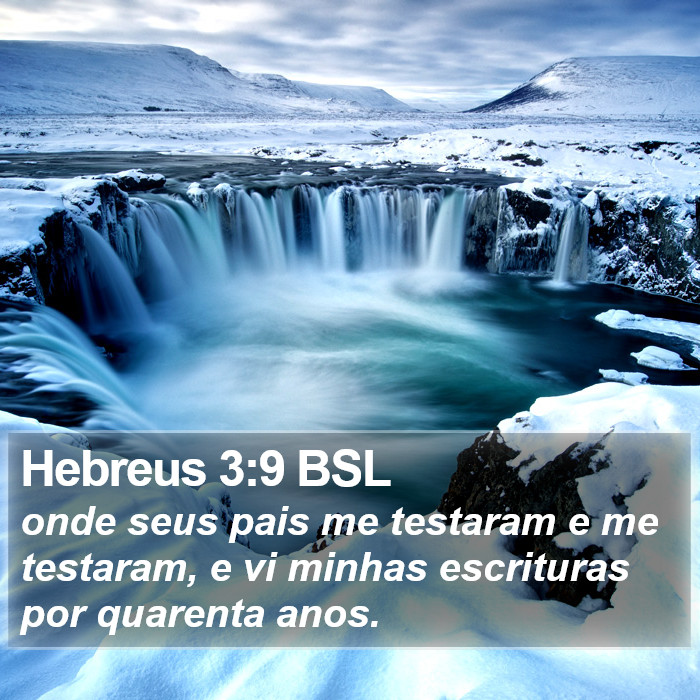 Hebreus 3:9 BSL Bible Study